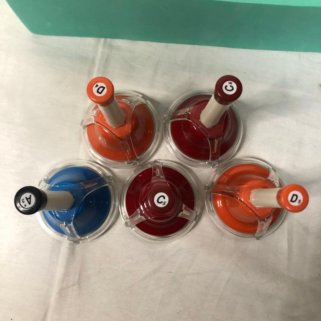 送料込★美品★ゼンオン ミュージックベル 20音 タッチ式 ZENON 教本付