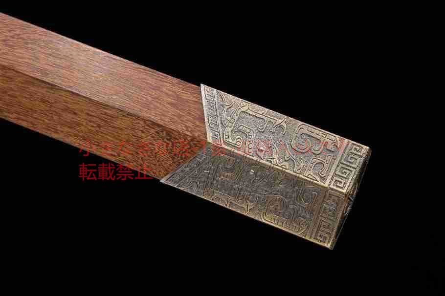 さんかくけんか梨木模様鋼  古兵器 武具 刀装具 日本刀 模造刀 居合刀