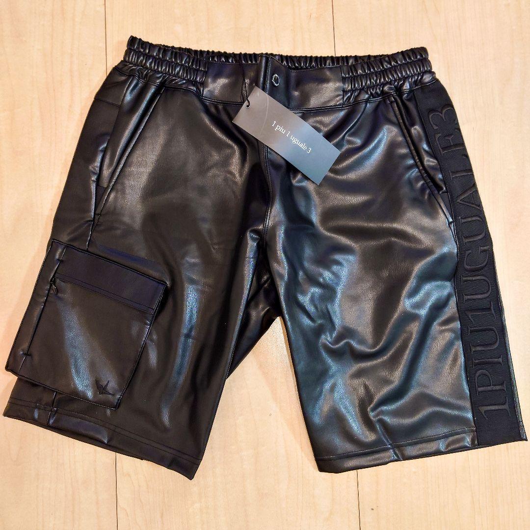 新品 1PIU1UGUALE3 SPORT スポーツレザーショートパンツ