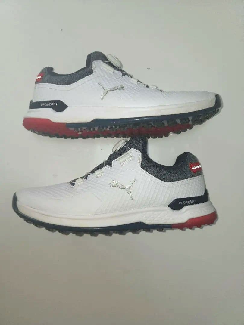 PUMA ゴルフシューズ ホワイト/グレー　BOA