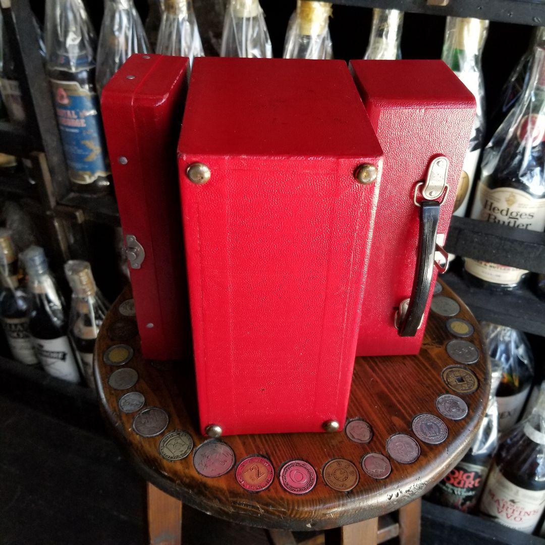 ヴィンテージ　昭和　レトロ　モダン　クラシック　キャリー　レコード　ケース　２個