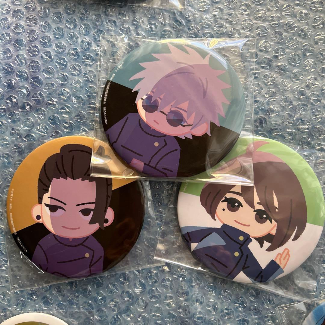 セガラッキーくじ 呪術廻戦 群青・落日/明昼の刻・黄昏の刻 缶バッジ　10点