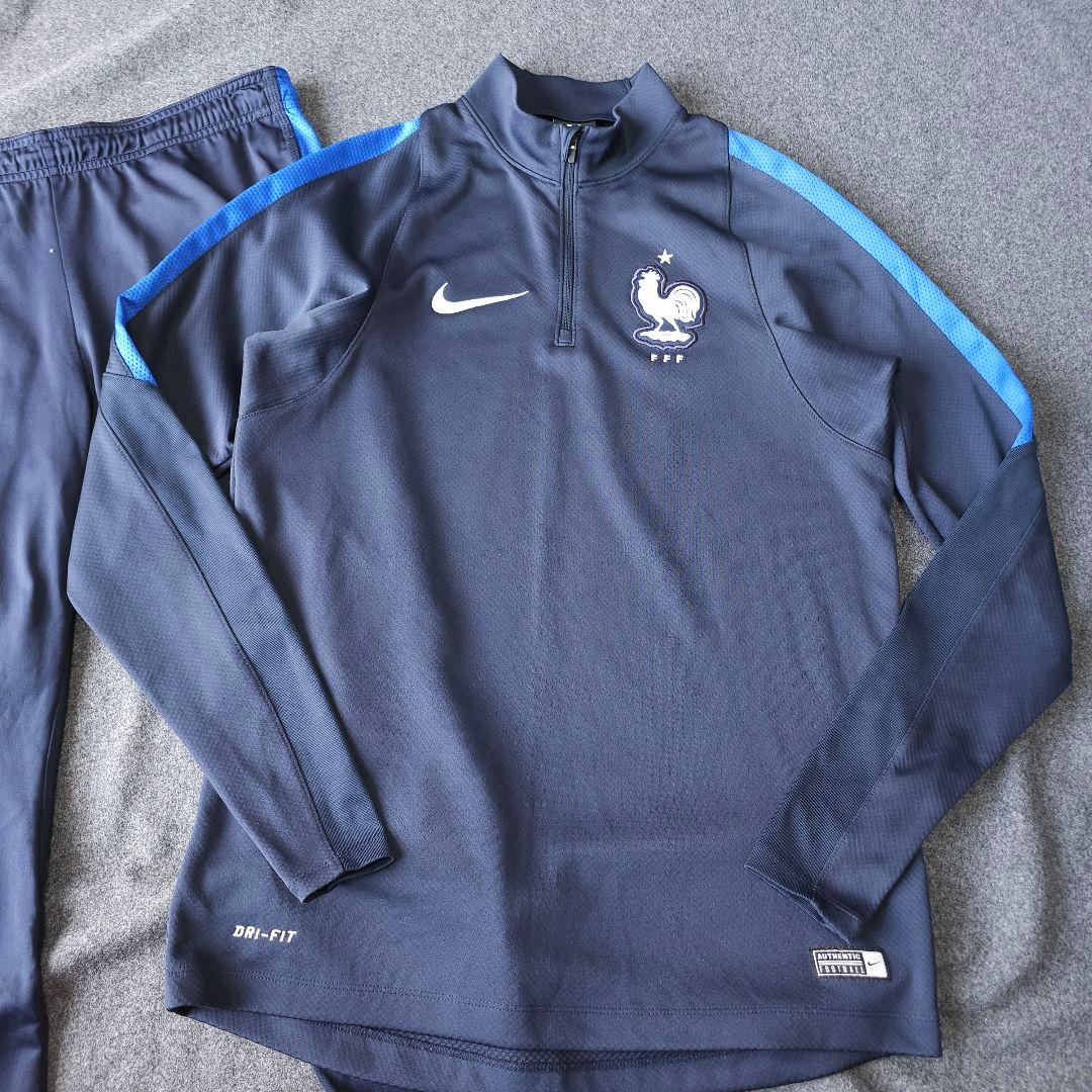 【NIKE】 フランス代表 ドリルトップ セットアップ ジャージ 上下 Mサイズ