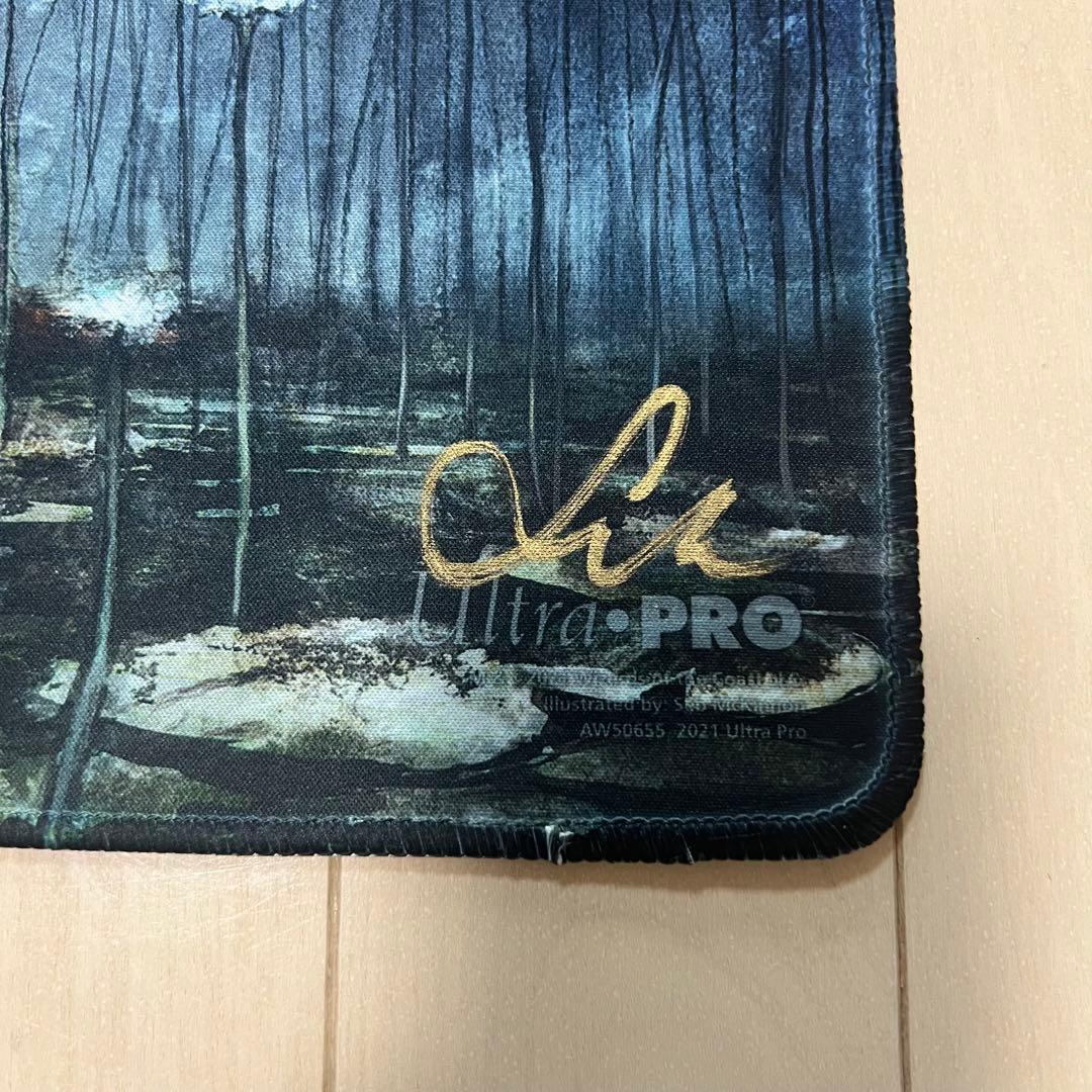 MTG 誘惑蒔き サイン入りプレイマット