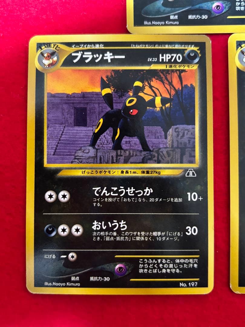 ポケモンカード ブラッキー プレミアムファイル2 旧裏　No.197 3枚セット