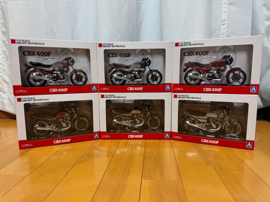 フルコンプ CBX400F 1/12 6台セット アオシマ SKYNET