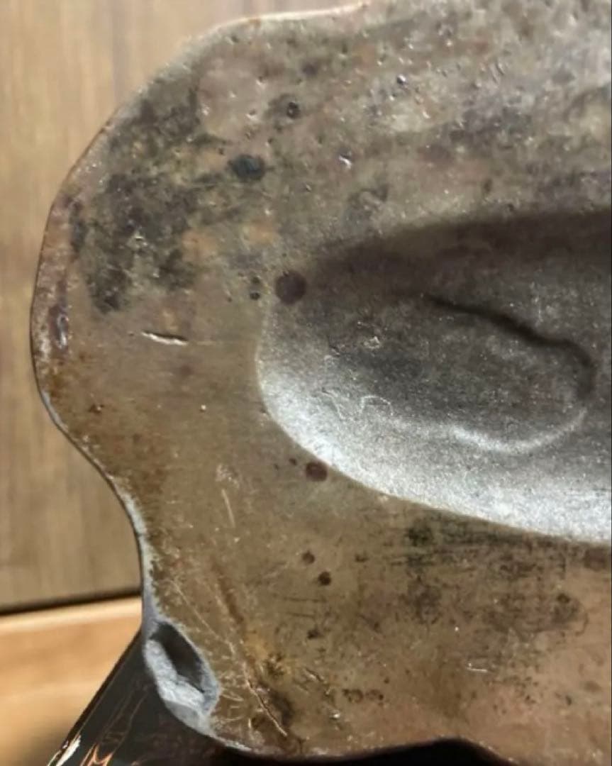 骨董品 二宮金次郎 備前焼筆立て アンティーク 置物