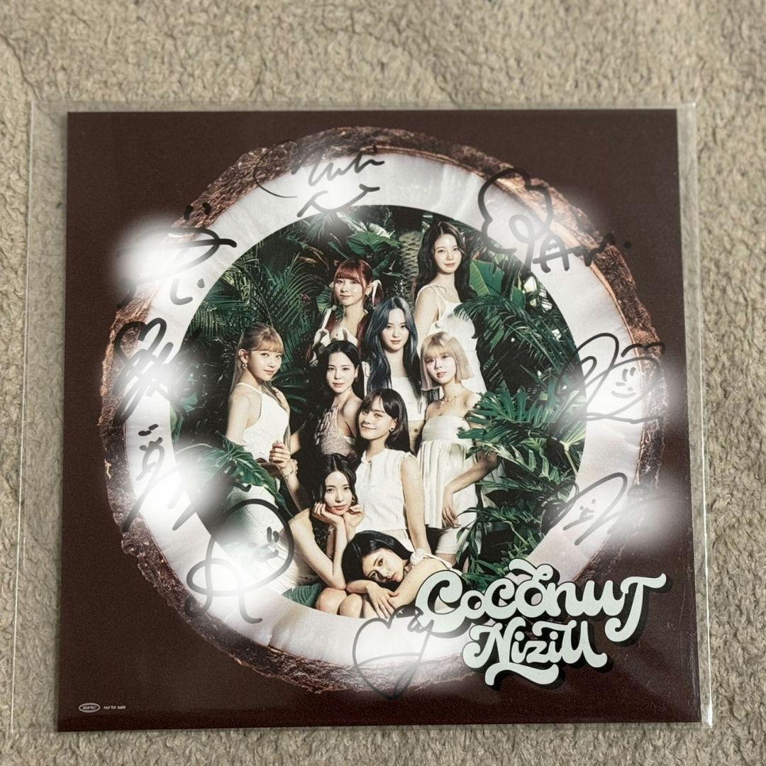 NiziU 全員サイン ポストカード 直筆サイン