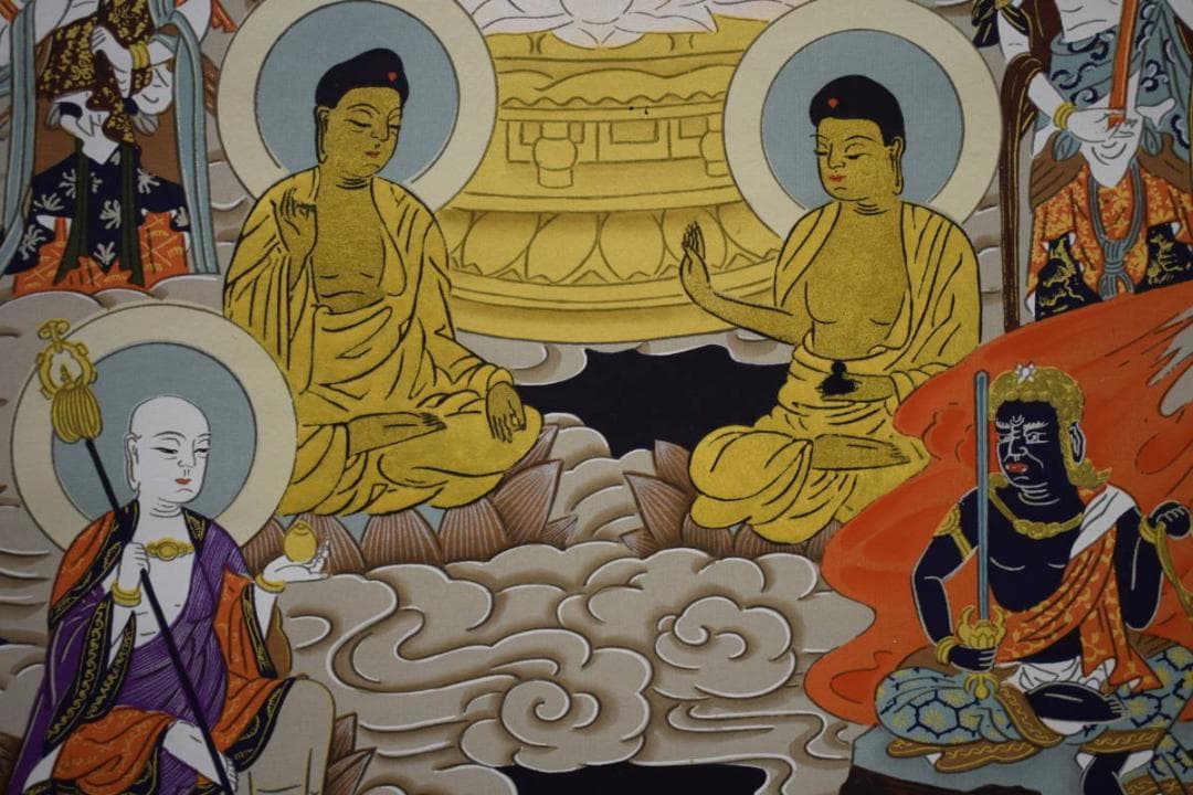 不詳/作者不明/十三仏図/布袋屋掛軸HG-413