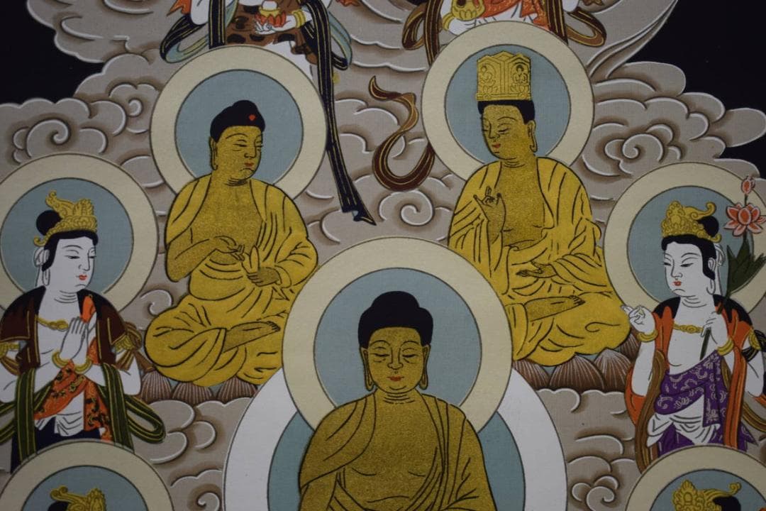 不詳/作者不明/十三仏図/布袋屋掛軸HG-413