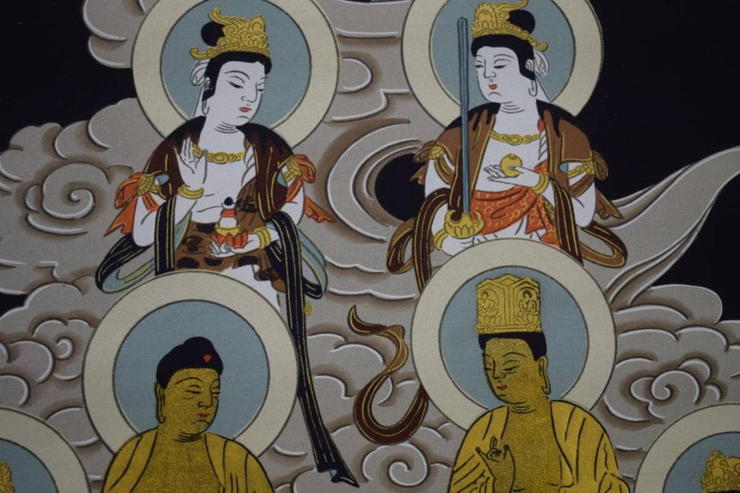 不詳/作者不明/十三仏図/布袋屋掛軸HG-413