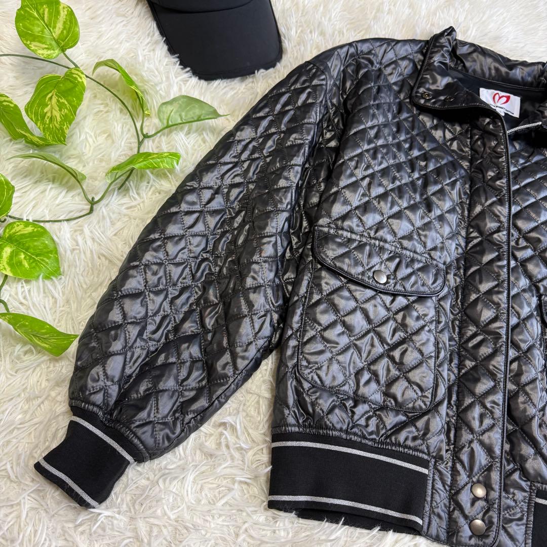【マスターバニー】美品 中綿ジャケット キルティング シルバー 1 レディース