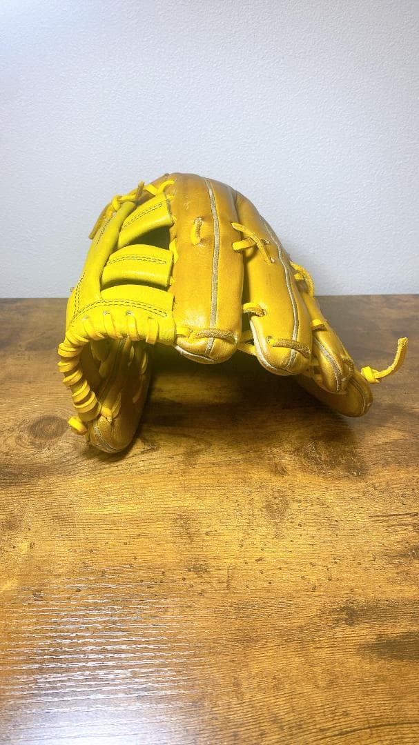 【送料無料】ザナックス 軟式用グローブ 外野手用 草野球 イエロー 一般軟式用
