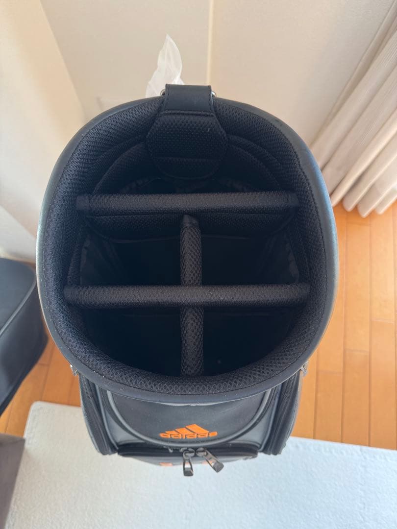 adidas アディダス　キャディバッグ　ブラック×オレンジ配色　即日発送可能‼️