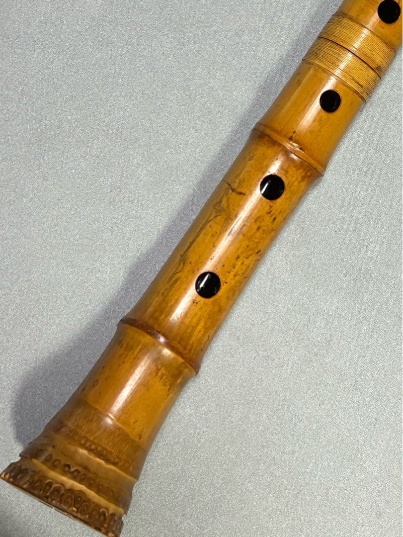 竹製 尺八 六寸菅