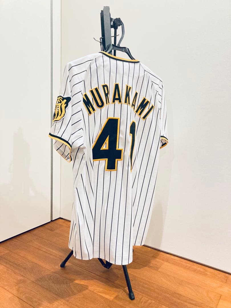 ミズノ　阪神タイガース　村上　ユニフォーム　メンズ　L 刺繍　阪神　公認　公式