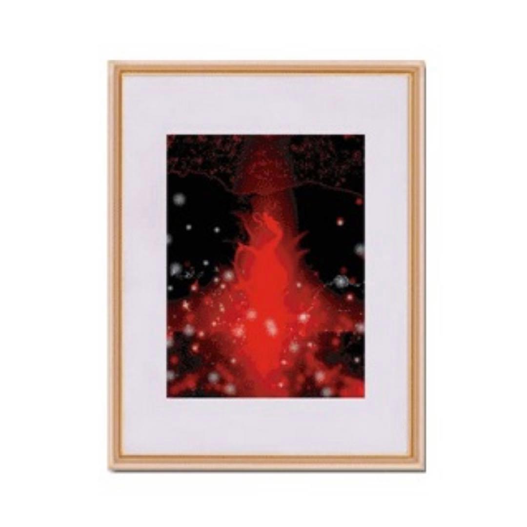 【青龍/赤龍】新月紫紺大先生 絵画2枚セット 浄化 開運 昇龍