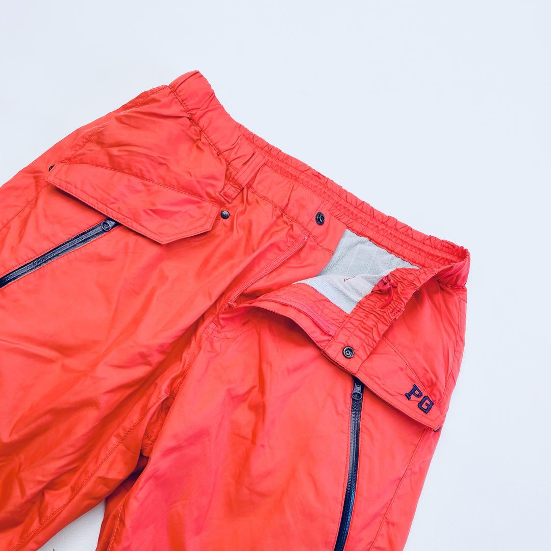 パーリーゲイツ ロングパンツ 1/M 裏起毛 レッド　蓄熱　レディース