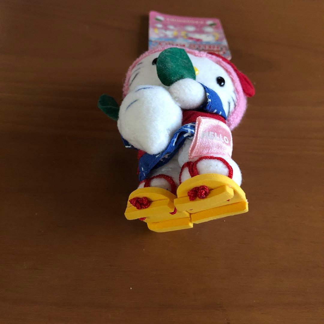 ぬいぐるみキーホルダー　キティちゃん（鹿児島限定　桜島だいこん）