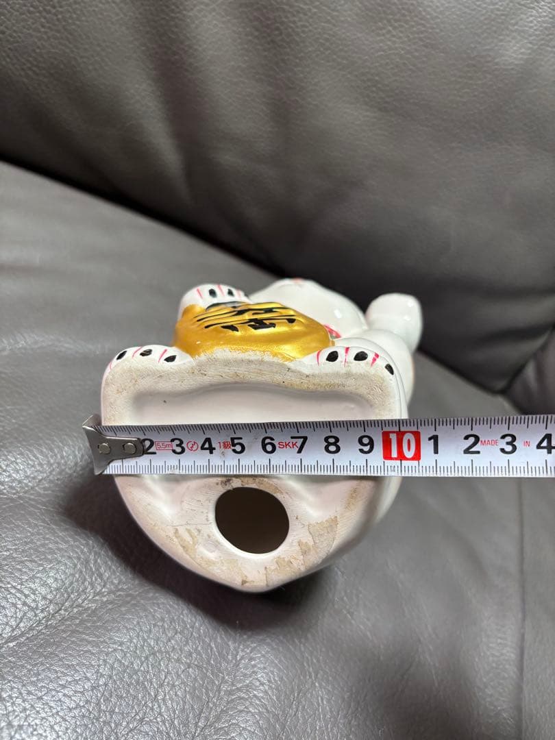 白い招き猫　置物