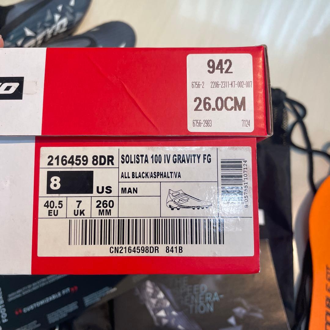 シューズ LOTTO SOLISTA 100IV GRAVITY FG 26cm
