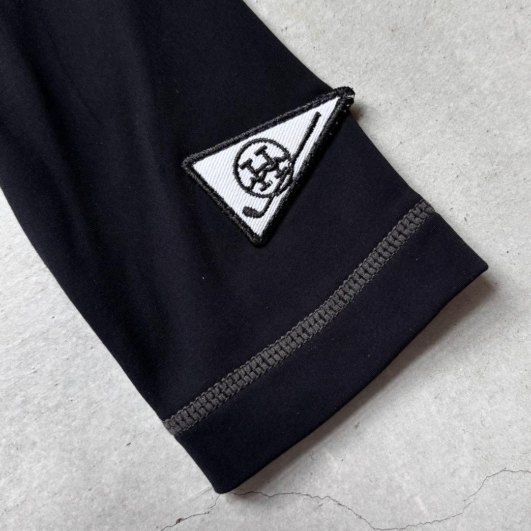 【新品タグ付】HORN GARMENT ハイネックハーフジップシャツ ロゴ刺繍