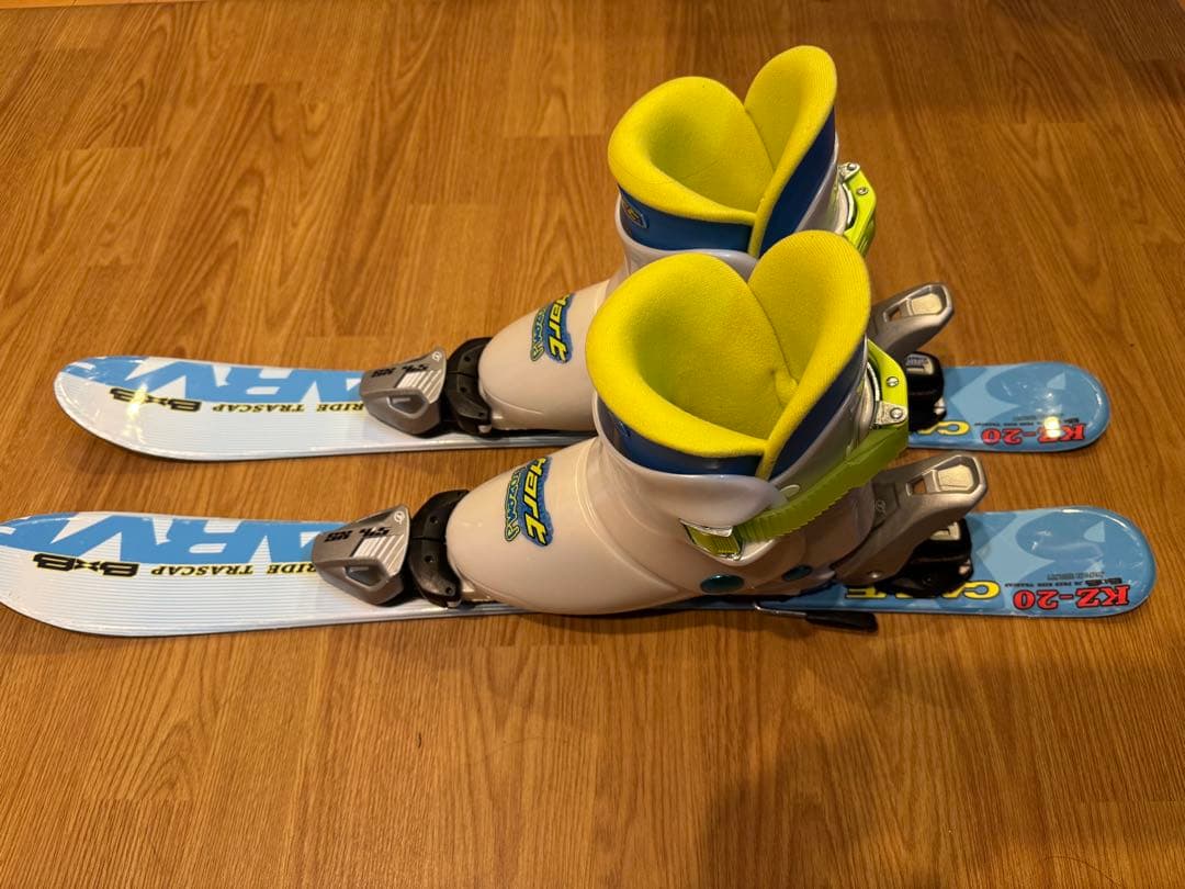 B×Bジュニアスキー板 78cm HART ￼ブーツ21.0-22.0cmセット