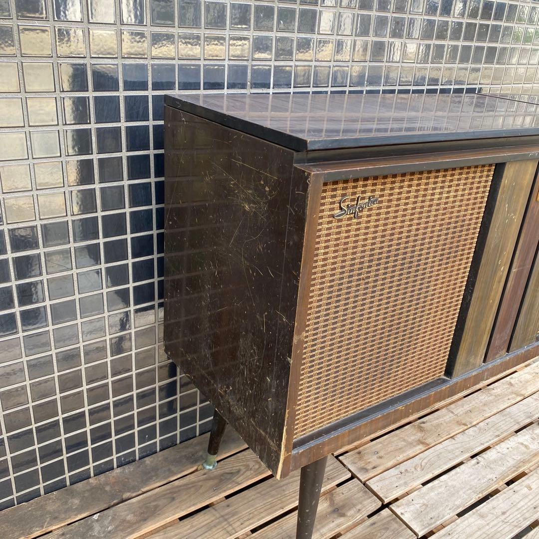 日立 昭和レトロ ミッドセンチュリー レコードプレーヤー インテリア