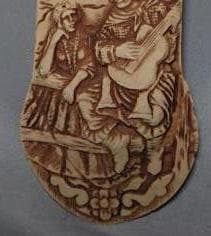 コレクター収集品　アルゼンチン　手彫り　掛物