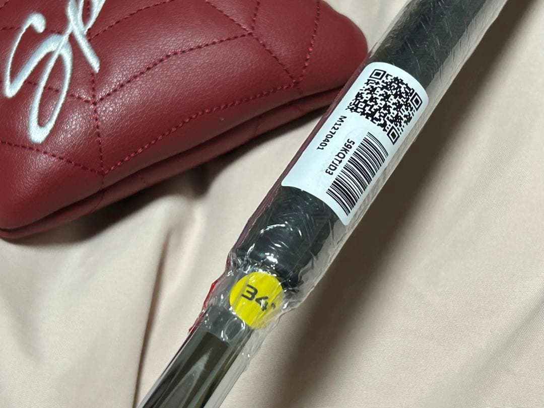 新品 スパイダーRed パター スモールスラント 34インチ