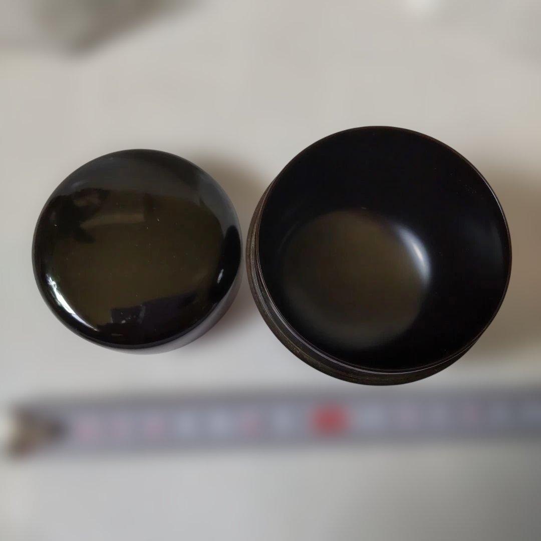 塗師 佐藤松斎 作 真塗 中棗 共箱 漆器 漆芸 棗 抹茶 茶道具 美品 です。