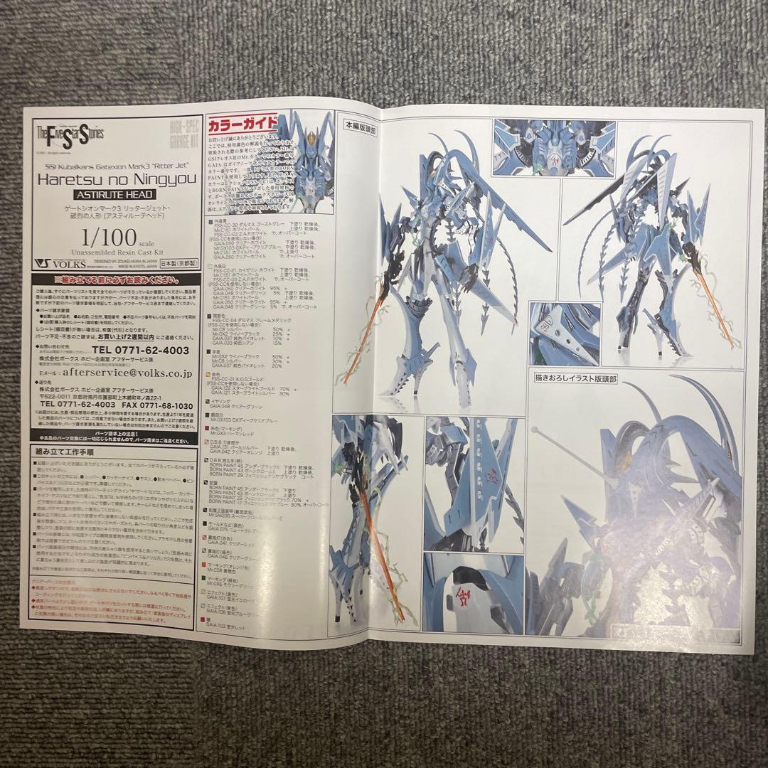 1/100ゲートシオンマーク3リッタージェット破裂の人形アスティルーテヘッド