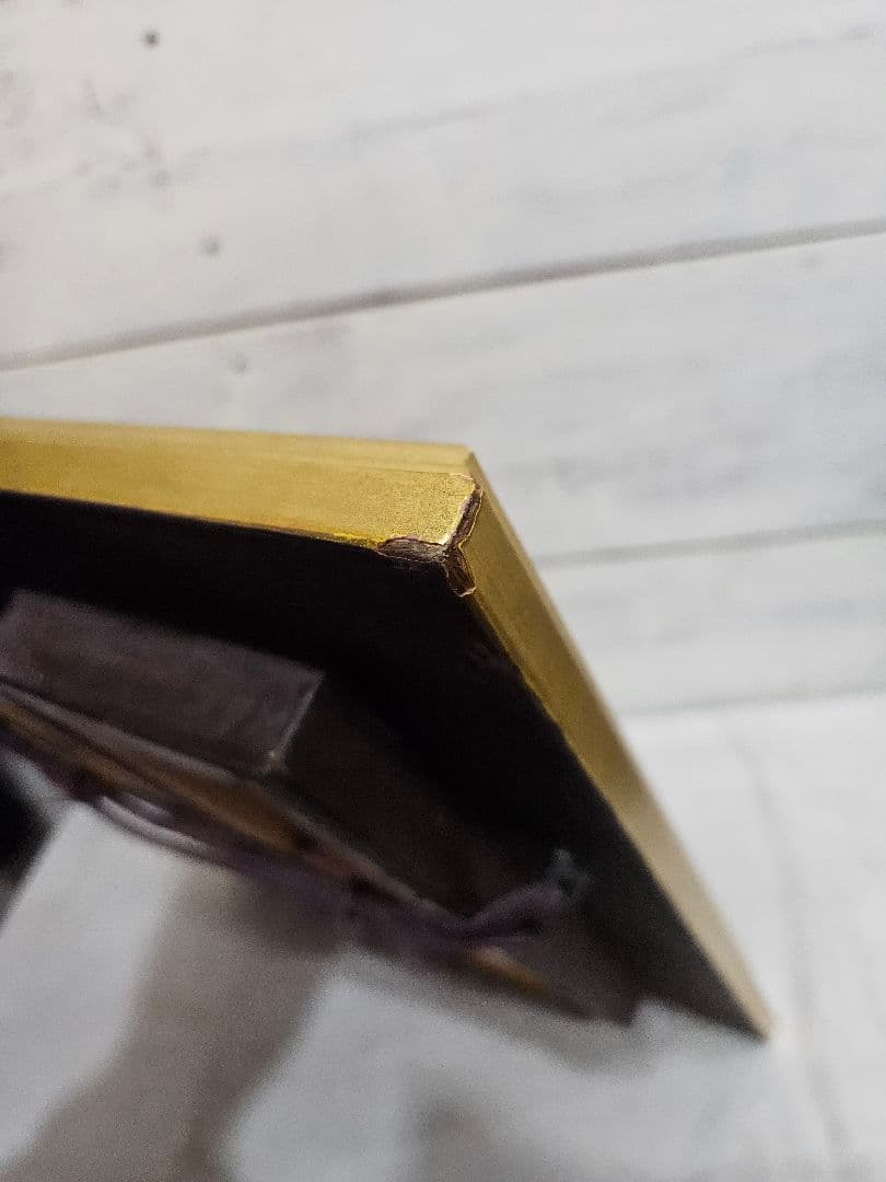 真作 山本亜稀 作 油彩「グラスの赤い花」油絵 絵画 額装 花