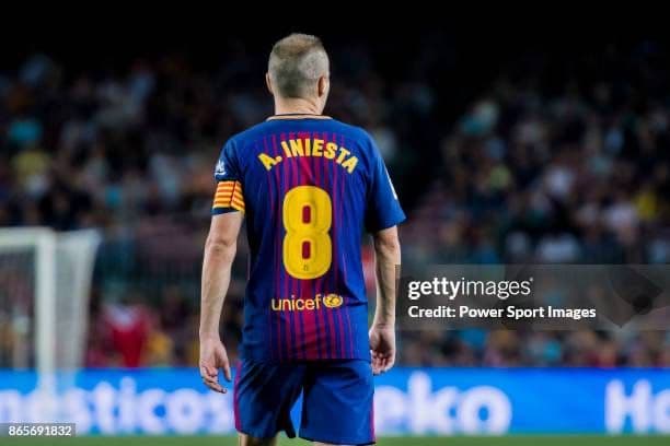 17-18 バルセロナ　イニエスタ　NIKEオフィシャル　オーセンユニフォーム