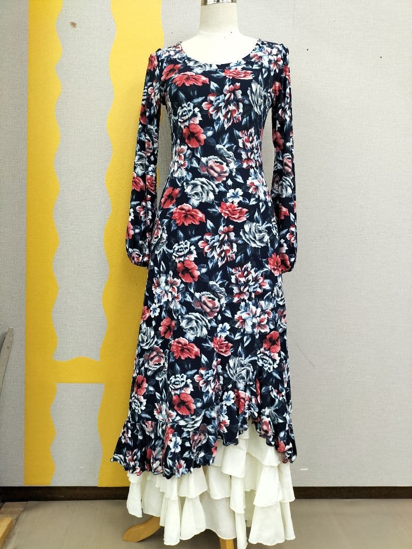 フラメンコ　ワンピース　柄ワンピースのみ販売