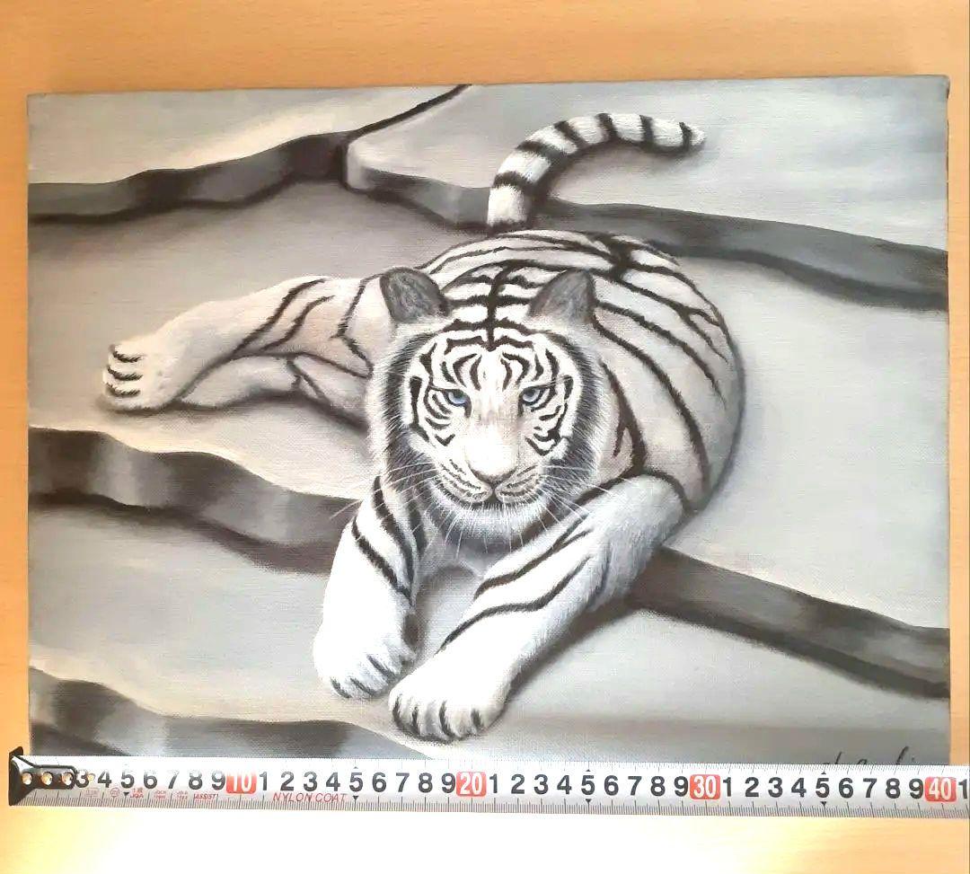 油絵　「虎」サイズ:F6