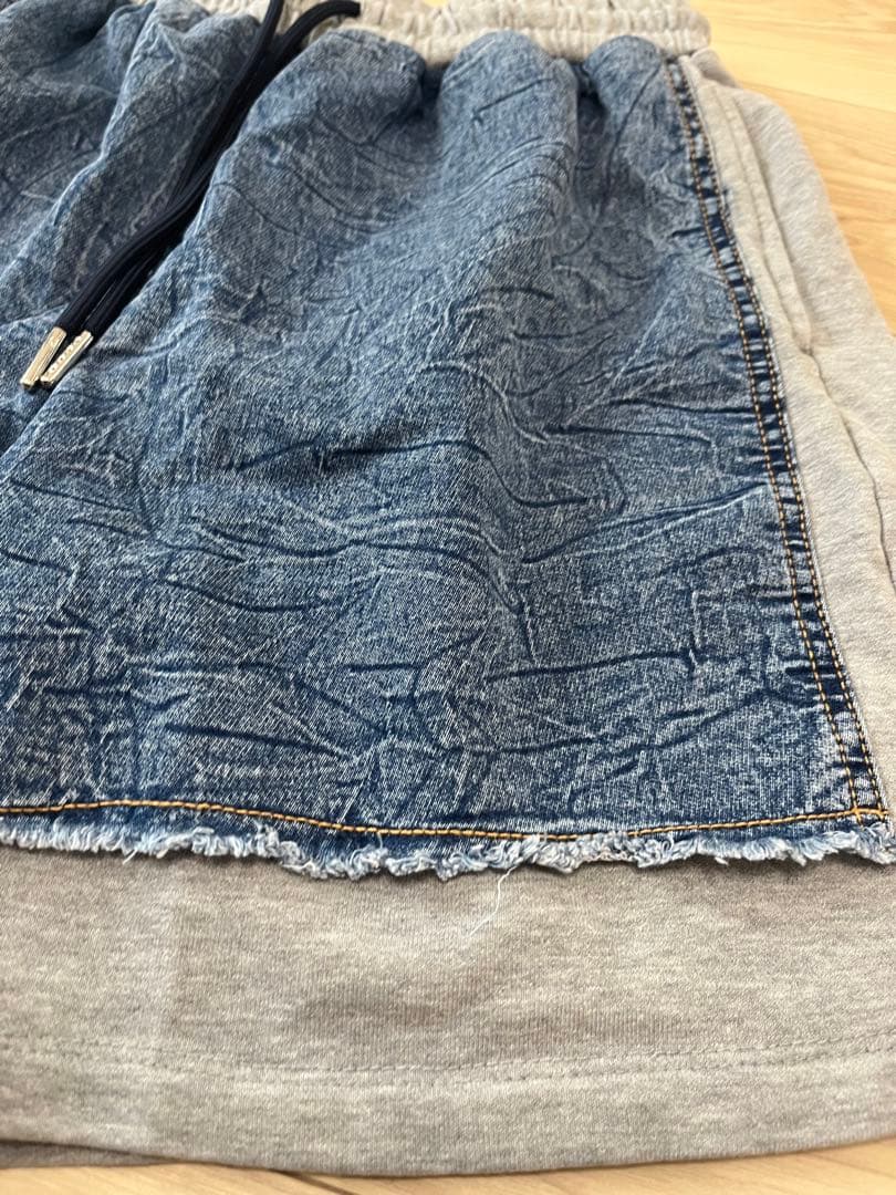 ZUMBA ハーフパンツ　デニム　グレー　Ｓ