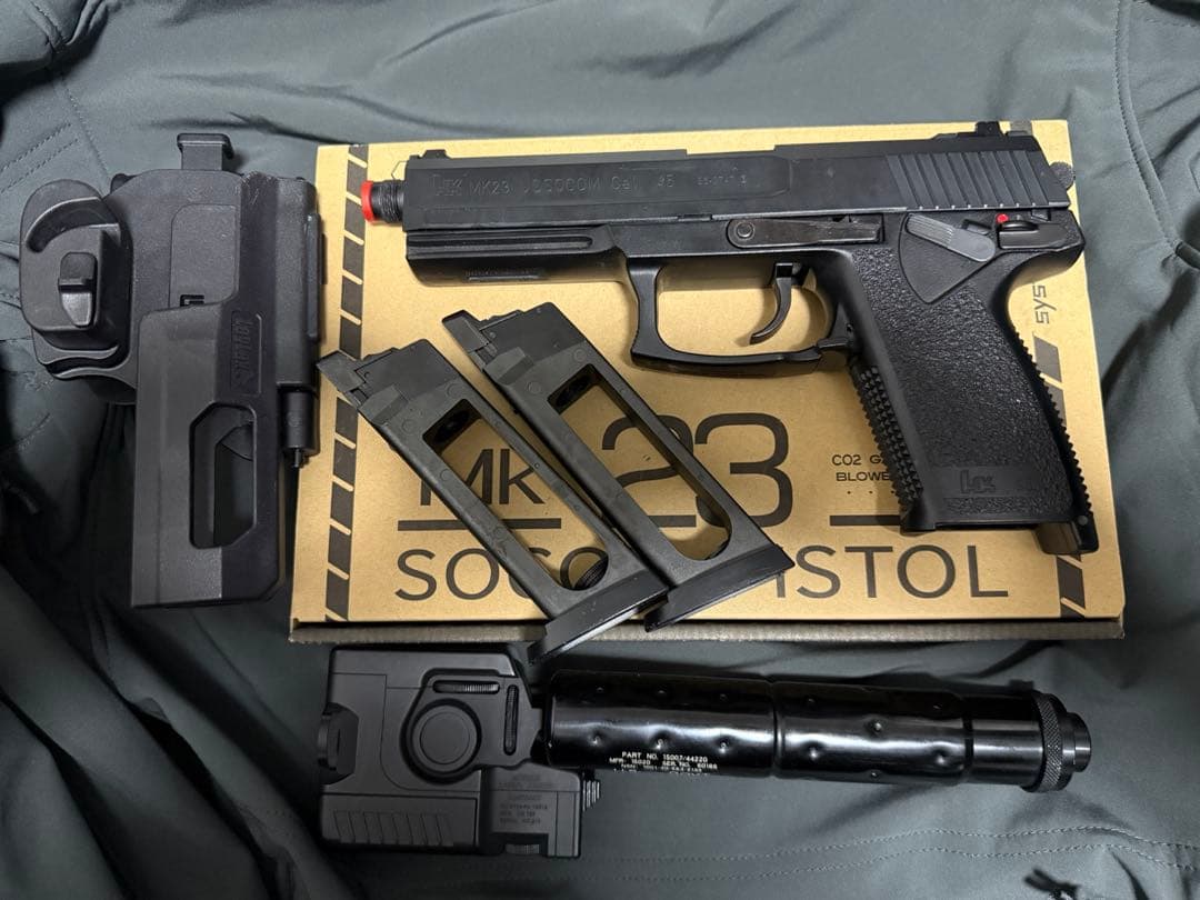 KSC SOCOM 23 Co2 ホルスター　LAM サイレンサー付き