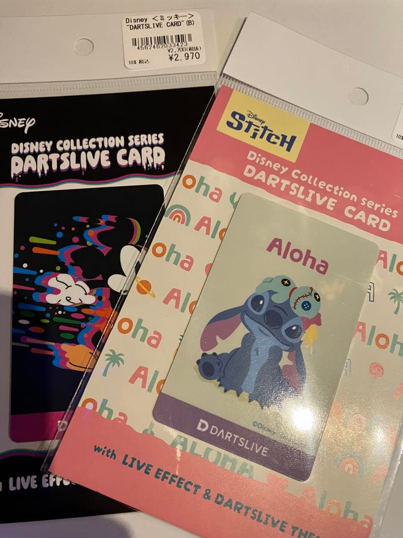 Disney ダーツ　フライト　カード4点セット！