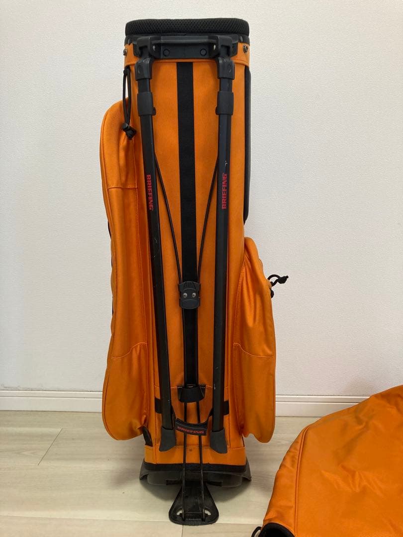 ゴルフキャディバッグ　BRIEFING ブリーフィング　濃オレンジ