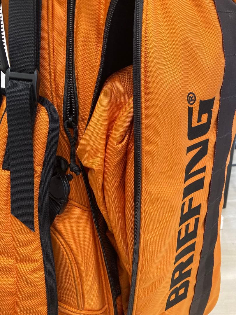 ゴルフキャディバッグ　BRIEFING ブリーフィング　濃オレンジ