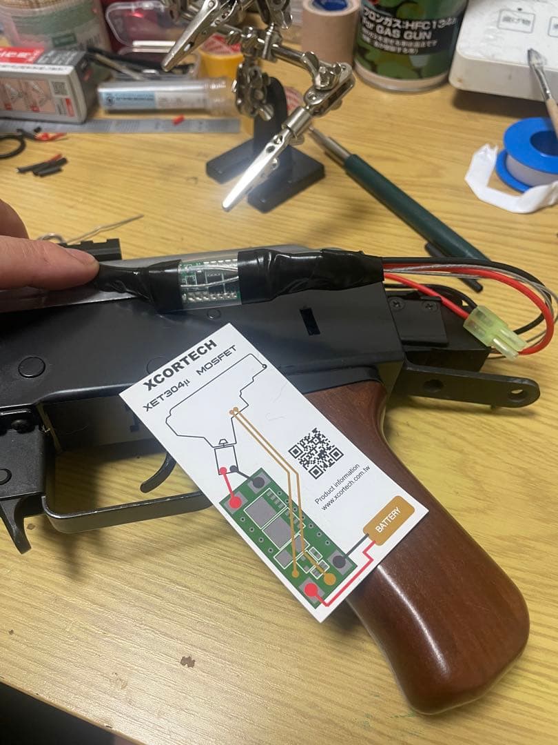 【FET搭載カスタム】東京マルイ　AK47 スタンダード電動ガン　ドットサイト付