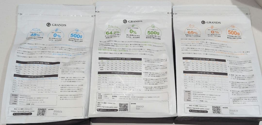 GRANDS グランツ キャットフード 3種8袋