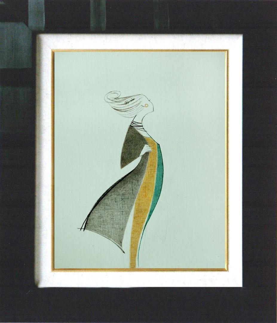 油絵 菅家令子 絵 絵画 インテリアF4-080814 人物 女性像