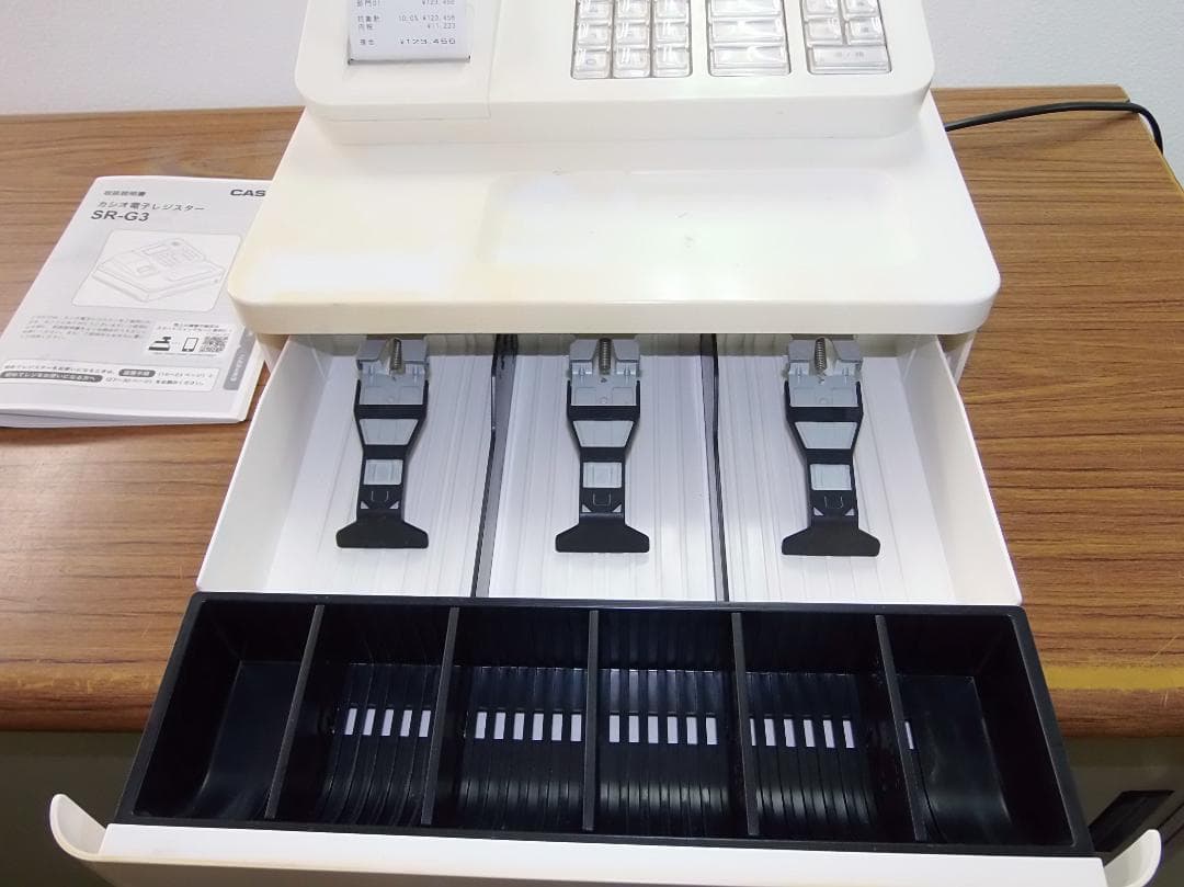 スマホと連携 CASIO SR-G3 インボイス対応 レジスター 250814