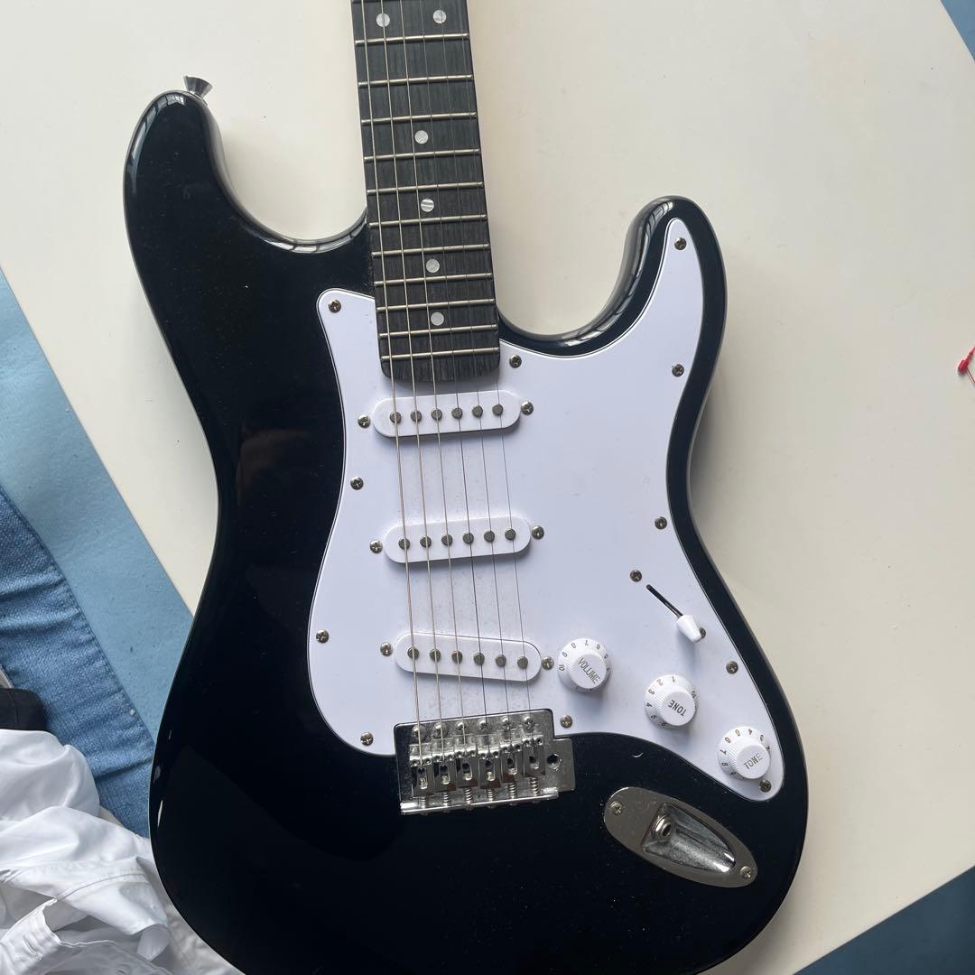 SELDER ブラック エレキギター ストラトタイプ