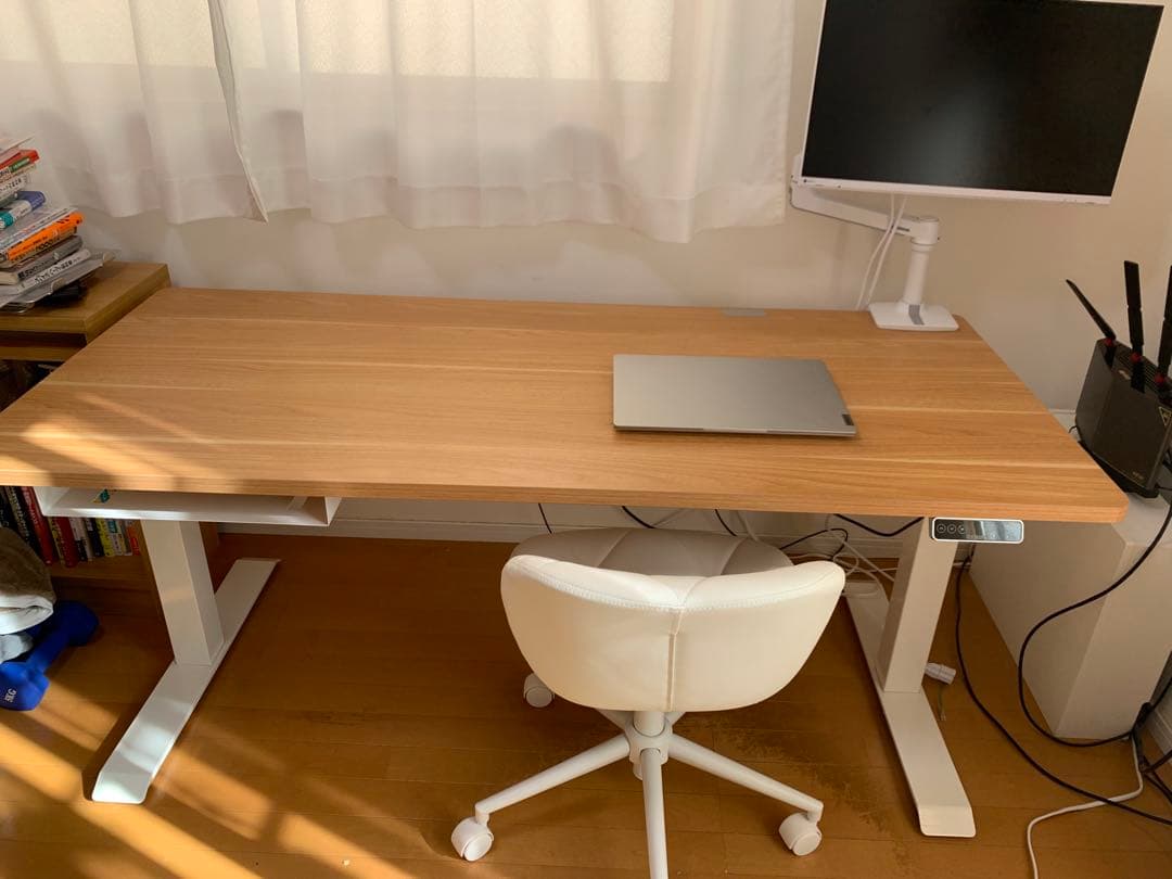 ［洋服屋gentle様］電動昇降デスクFLEXISPOT E7 天板付き