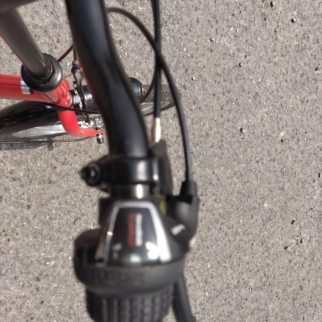 Audiアウディ折り畳み自転車20インチレッド　シマノ6段変速 　レンチ説明書付