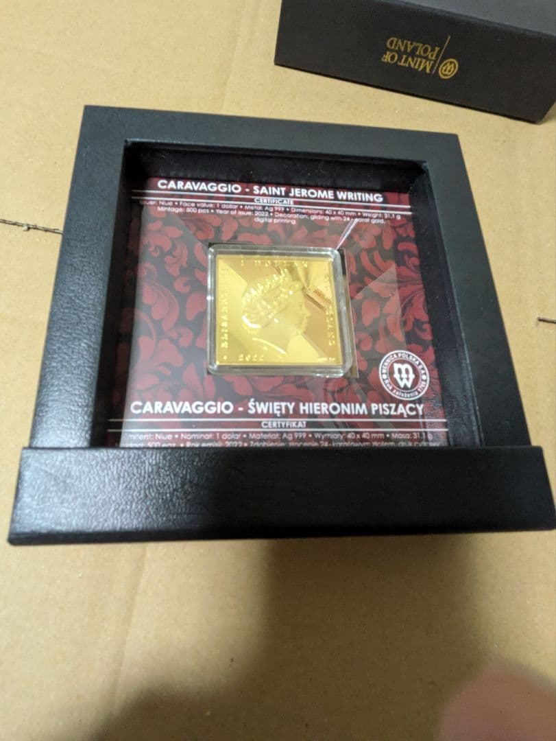 執筆する聖ヒエロニムス　1オンス純銀