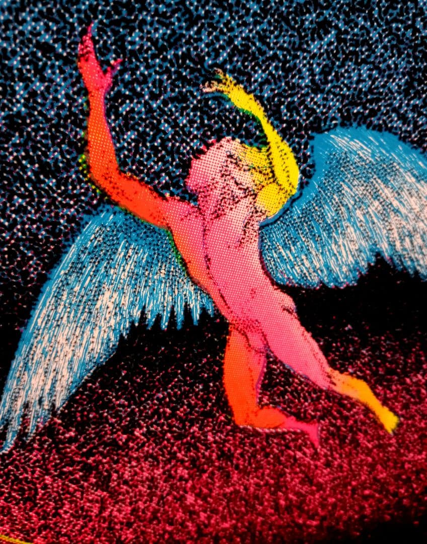 希少美品90sビンテージ ベルベットポスター『天国への階段』レッド・ツェッペリン